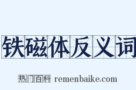 铁磁体反义词是什么意思的图片